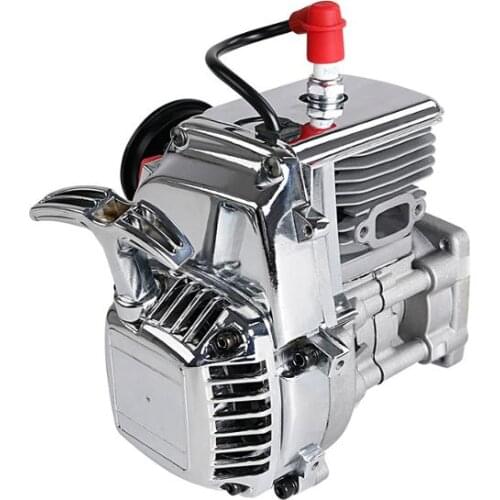 36CC 4 Bolts Chrome Engine With Walbro1107 Carb NGK Spark Plug Fit for 1/5 HPI ROVAN ROFUN KM GTB TS BAJA Losi 5ive T