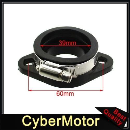 60mm 40mm Carburetor Rubber Flange Adapter Manifold Replace M-VM34-200K For VM30 VM32 VM34 Spigot Mounted Carb