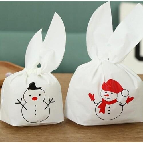 Rabbit Long Ear For Sweets Cute Bunny Wedding Party Goodie Bags Packing Cake Bonbonniere Gift Bag Packaging Candy Cookie Present