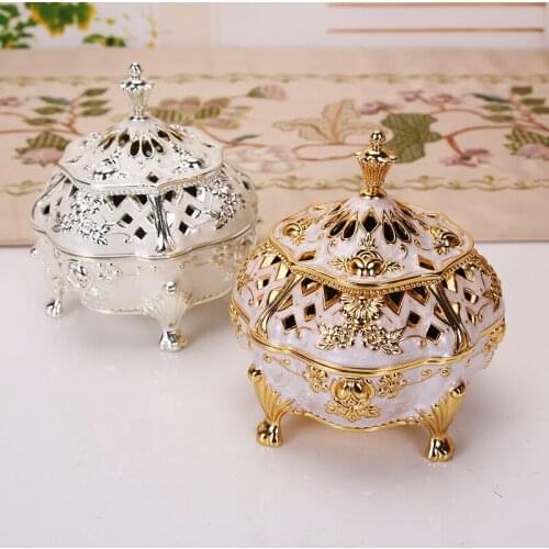 Creative Incense Burner Environmental Incense Holders Silver And Gold Color The Censer For Home Office Decorative