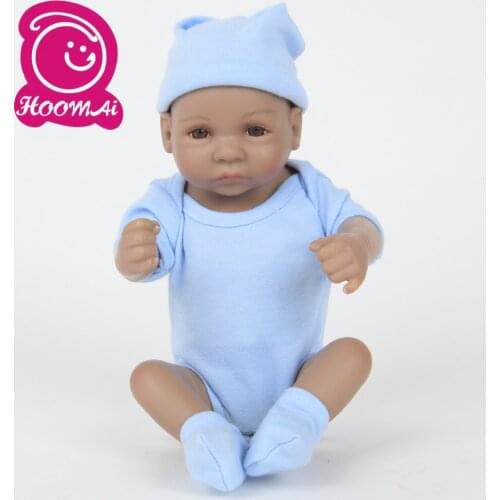 10" Lovely Bebe Reborn Baby Dolls Full Silicone Vinyl Reborn Babies Lifelike Mini Reborn Toy Toddler Playmate Xmas Gifts 25 CM