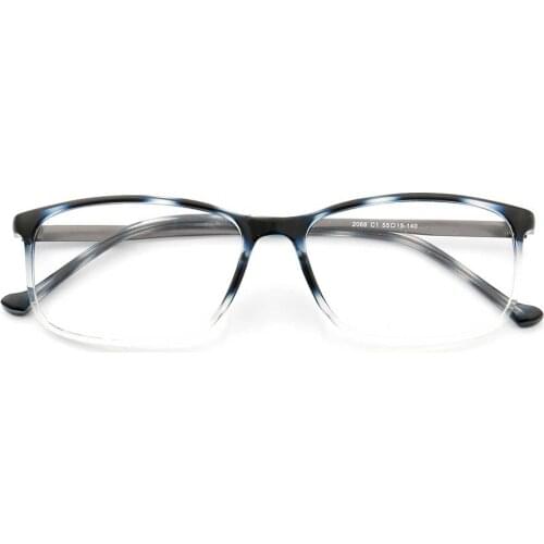 YOUTOP Lightweight Mens Rectangle Optical Frames Fashionable Eyeglasses womens Myopia Eye glasses Striped Ultem eyewear 2066