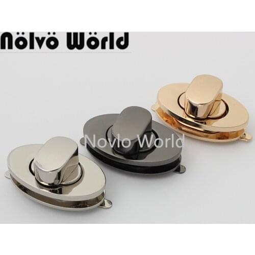 Nolvo World 2-10 pieces 4 colors 37*22mm Twist turn lock bag twist lock twist lock fasteners for bags