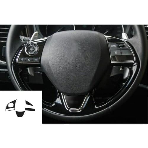 Stainless Interior Steering Wheel Cove Trim For Mitsubishi Outlander 2016-2019 Car modification