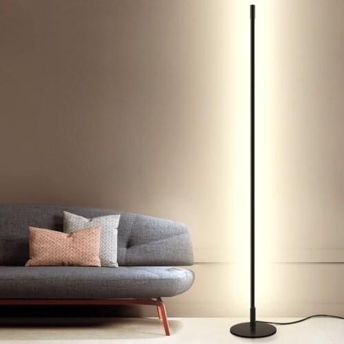 Nordic Minimalist LED Floor Lamps Creative Stand Lamps for Living Room Led Black Metal Luminaria Standing Lamp Lampara Fixtures