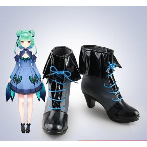 YouTuber Vtuber Uruha Rushia cosplay shoes for Halloween Fancy Stage Performance Props Amine Fans Collection Fans Gift