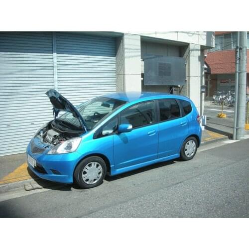 For 2007-2013 Honda Fit GE6 hatchback Front Hood Bonnet Gas Struts Lift Support Shock Damper Carbon Fiber