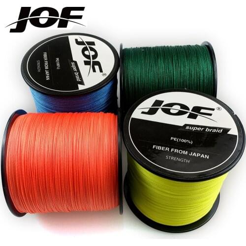 JOF 500M 8 Strands 18 22 31 39 43 52 61 78 96 119lb PE Fishing Line Braid Multifilament Fish Wire Rope Cord Carp