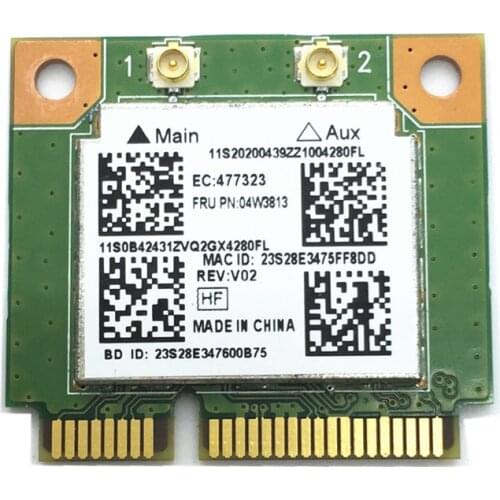 New For Realtek RTL8723BE 300M 802.11b/g/n Bluetooth 4.0 04W3813 MINI PCI Express Network Card for E540 S440 S540