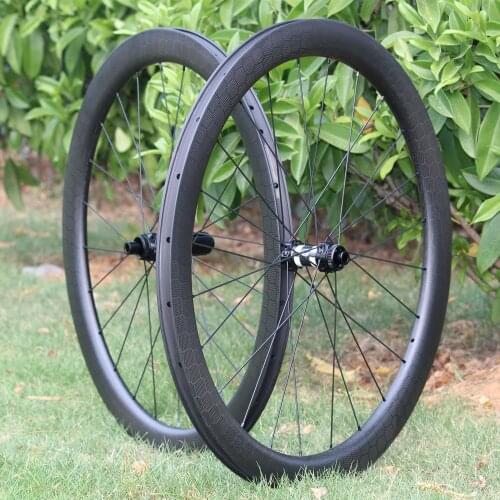 Gravel Riding Carbon Wheels Disc Brake 700C Road Bike Wheelset Carbon 1K Rim With Center Lock Or 6 blots Road Cycling Wheels