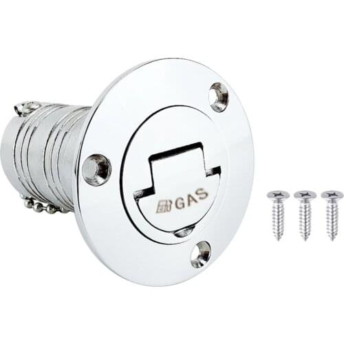 Universal Boat Gas Filler Keyless Cap Boat Hardware GAS Character Style