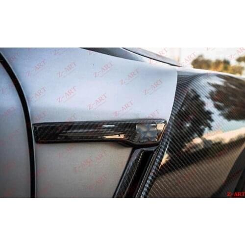 Z-ART R35 Carbon fiber front fender badge for GTR carbon fiber front fender trim for GT-R carbon fiber front fender trim logo