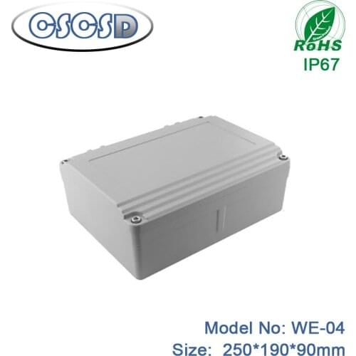 1pcs/lot 250*190*90mm CSCSD electrical enclosure box waterproof die-casting aluminum cabinet amplifier aluminum chassis