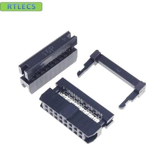 1 piece 0.079" 16 Pin IDC Socket Flat cable Connector 2.0 mm Pitch 16 position Rectangular Female Socket Receptacle