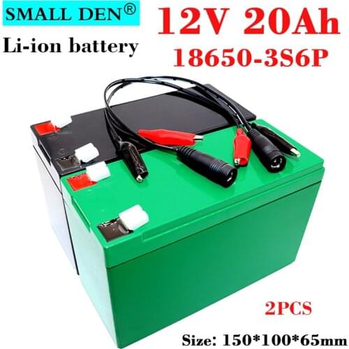 12V 20Ah 3S6P 18650 lithium battery pack Sprayer device with15A BMS for backup power surveillance camera solar equipment toy car