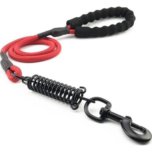 2019New 120CM Dog Collars Compression Spring Dog Chain Explosion-proof Spring Short-strap Shock Absorber Spring Dog Accessories