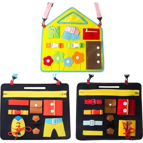 Baby Puzzle Education Toy Basic Skills Toddler Activity Board for Fine Motor Skills Learn to Dress Educational Learning Toys new