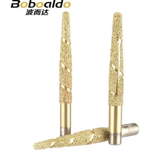 1PC Melt melting CNC Stone Carving Router Bit Stone Carving Tools Deep Relief Lettering Granite Diamond Engraving Tool