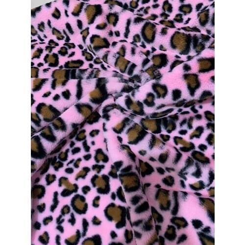 Imitation Rex Rabbit Fur Leopard fur plush fabric decoration DIY background curtain pillow table cloth sofa materials