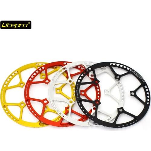 Litepro 130BCD 58T Road Folding Bike Chainring Full CNC Chainwheel Bike Cranket Tooth BMX Chainring With Guard Bicycle Parts
