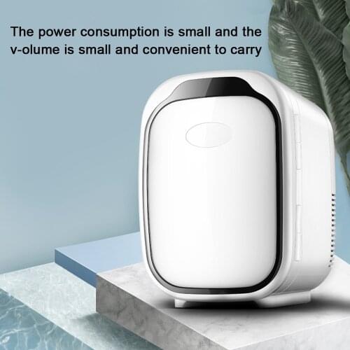 6L Mini Fridge Freezer Cooler and Warmer Portable Compact Car Refrigerator Quick Refrigeration Home Picnic Icebox