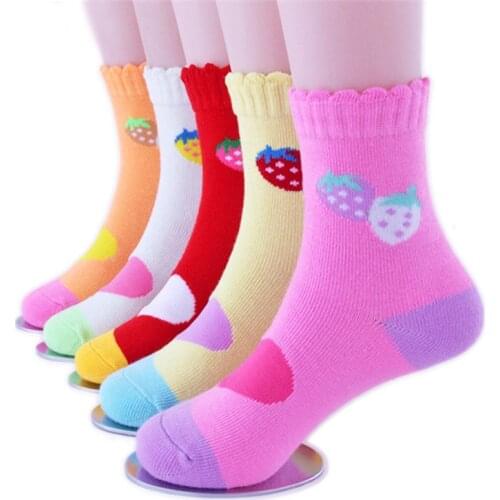 Cute Kids Socks Winter Autumn Girl Cartoon Socks Children Sock Breathable Cotton Socks for 1-11Years Boys Girls Socks