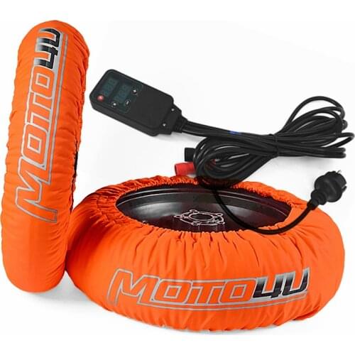 New Motorcycle Tire Warmer Set 120/200 120/190 Front and Rear Race Tyre Warmer with digital