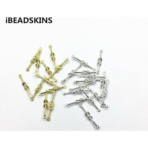 New arrival! 22x5mm 200pcs/lot Tie Knot-shape charm for Earrings Stud,earrings accessories parts,jewelry findings