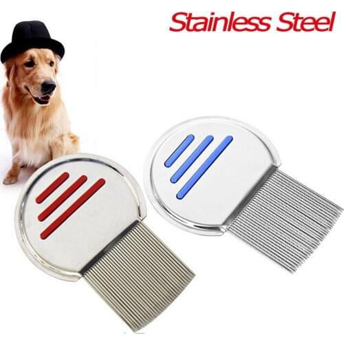 Stainless Steel Pet Hair Lice Removing Comb Nit Free Headlice Brush Super Density Teeth Nits Kicking Comb Styling Tools