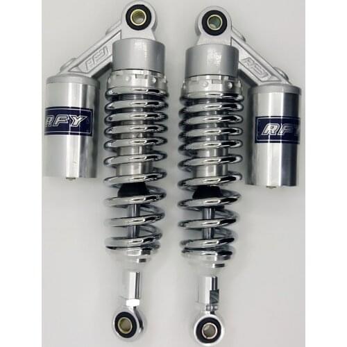 SILVER 280mm USIVERSAL 8MM SPRING REAR AIR/NITROGEN SHOCK ABSORBERS FOR YAMAHA HONDA SUZUKI KAWASAKI TRAIL DIRT BIKE ATV CHROME