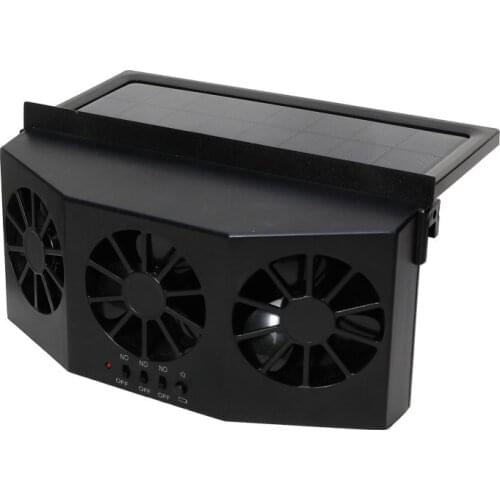 Solar Powered Exhaust Fan Car Window Cooling Fans 3 Outlets Air Vent Cooler Fans Auto Air Vent Cooling System