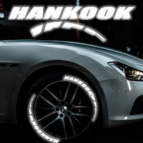 1.1 inch Silver Reflective Tire Decor Stickers Car Tuning Warning Stickers Car Tuning Decals Car Accessories for Tyre