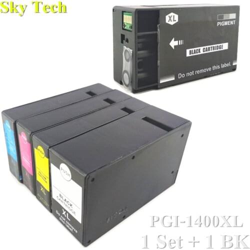 1 Set+1 BK . Compatible Ink Cartridge For PGI1400XL PGI-1400XL , Suit For Canon MAXIFY MB2040 MB2340 Printer etc