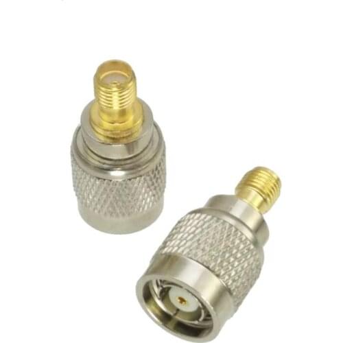 1pce RP-TNC male jack center to SMA female jack RF coaxial adapter connector