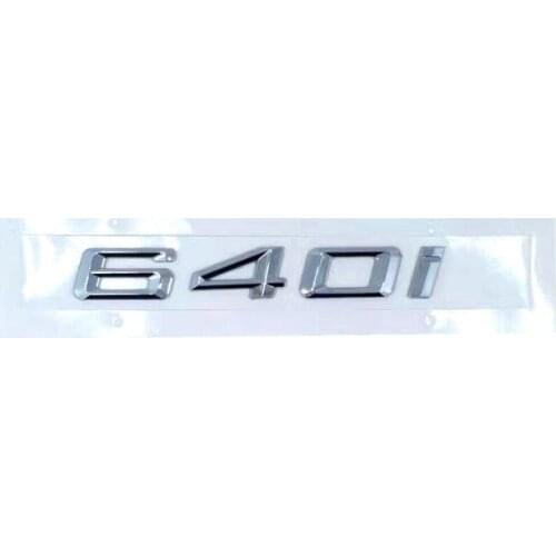 20pcs/lot 640i Emblem Badge Auto Chrome 3d Sticker Chrome Emblem