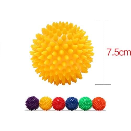 7.5cm Massage Ball Fitness PVC Hand Soles Hedgehog Sensory Training Grip the Ball Portable Physiotherapy Ball