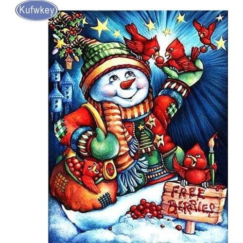Diy diamond painting"Snowman Winter"Diamond Embroidery sale,Cross Stitch kits,Diamond Mosaic painting diamond home decor