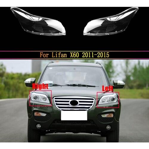 Auto Head Light Lamp Case For Lifan X60 2011 ~2015 ​Glass Lens Shell Headlamp Car Front Headlight Cover Lampshade Caps