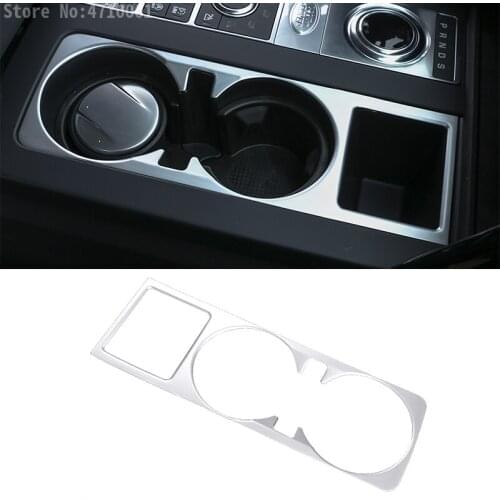 For Land Rover Discovery 5 3.0 V6 2017 Car-styling Center Console Cup Holder Frame Cover Trim ABS Auto Interior Accessories