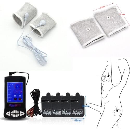 Electro Shock Set Massage Pads Cock Rings Penis Rings Electric Stimulation Medical Themed Adult Sex Toys For Men Women Couples