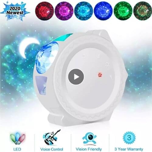 Colorful Starry Sky Galaxy Projector Lamp Children Bedroom Star LED Night Light USB Charging Projection Lamp Kids Gift