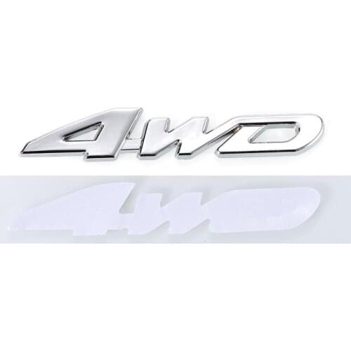 3D 4WD Car Stickers Emblem Badge Drive Wheel Drive Auto Car Motor Sticker Decal Metal Chrome Exterior Accessories