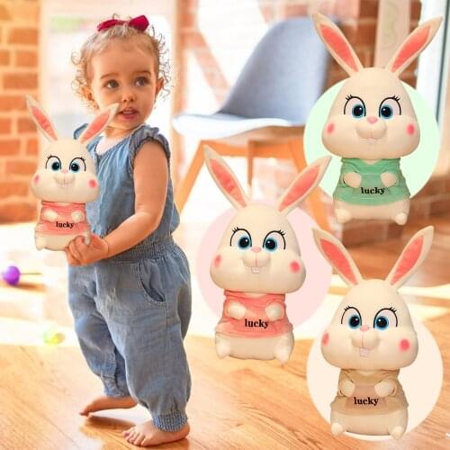 30cm Soft Stuffed Animals Toys Kids Kawaii Cartoons Long-eared Rabbit Sleeping Pillow Cute Bunny Plush Dolls Kids Birthday Gifts
