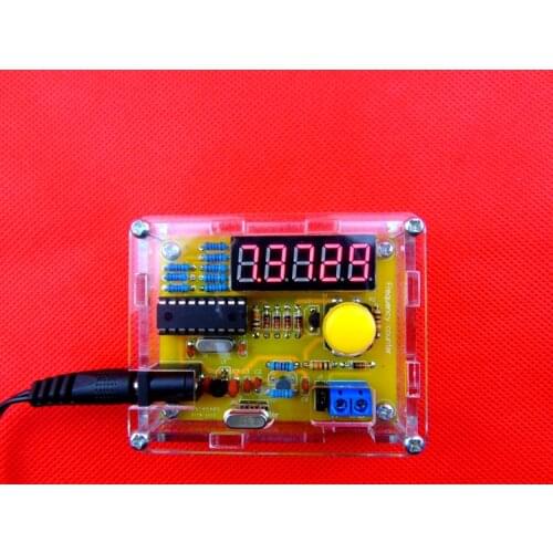 DIY Kits 1Hz-50MHz Crystal Oscillator Tester Frequency Counter Meter + Case