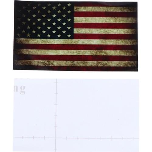 4Pcs Mini USA Flag Stickers Decal Car Motorcycle Phone Tablet Sticker 6.5*11.5CM