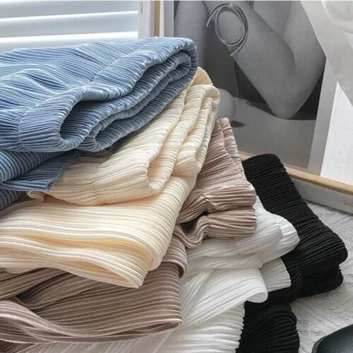 Office Lady Vintage Summer 2021 High Waist Long Pants Women Plus Size Wide Leg Trousers M-6XL 7XL 8 Colors Gray Black Lavender