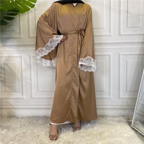 Kaftan Open Dubai Abaya Turkey Islam Muslim Robe Longue Kimono Femme Musulmane Abayas Dresses For Women Caftan Marocain Clothing