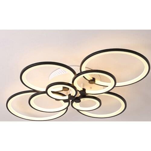 Modern LED Chandelier Lustre Lighting Remote Control For Living Room Bedroom Kitchen Ceiling Chandelier Acrylic Fixture Light