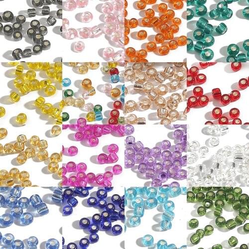 2/3/4mm Multicolors Crystal Round Hole Bead Color Glass Seed Spacer DIY Beads For Women Handcraft Jewelry Makings