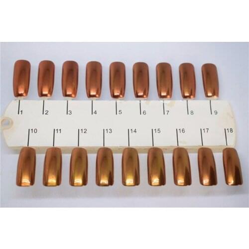 ROSE GOLD Chrome Mirror Nail Powder for Nail Art,Chrome mirror powder pigment dust + 1 applicator brushes for nail art design